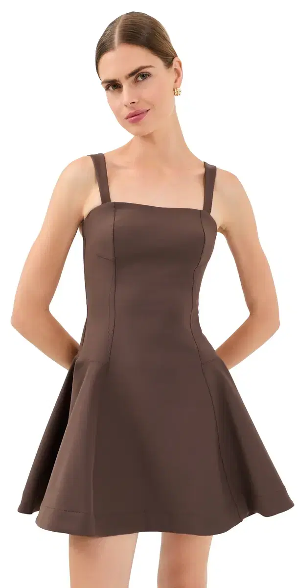 Sadie Mini Dress Chocolate 8