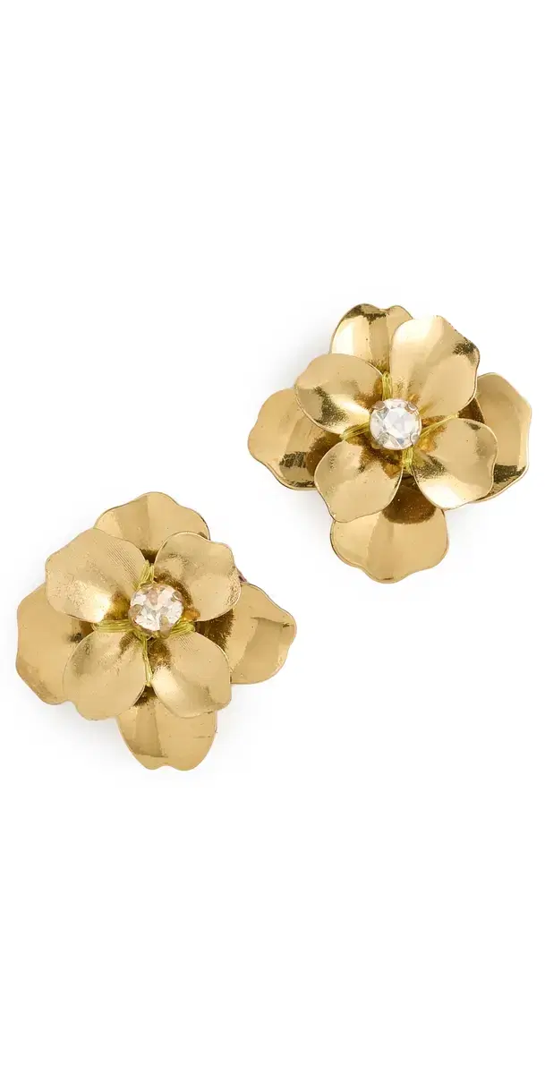 Deepa Gurnani Siran Earrings Gold One Size