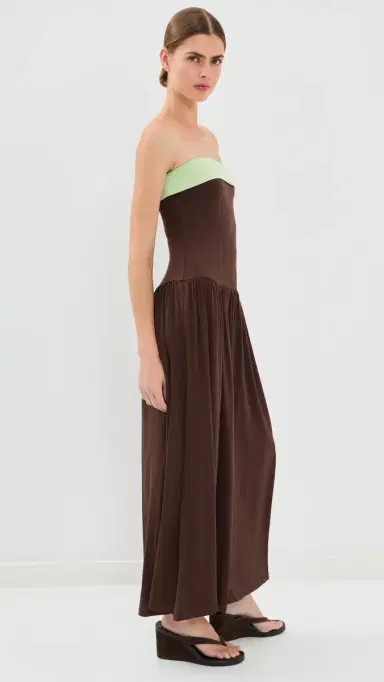 NIA Santo axi Dress Coffee | Thumbnail 4 NIA Santo axi Dress Coffee | Thumbnail 4