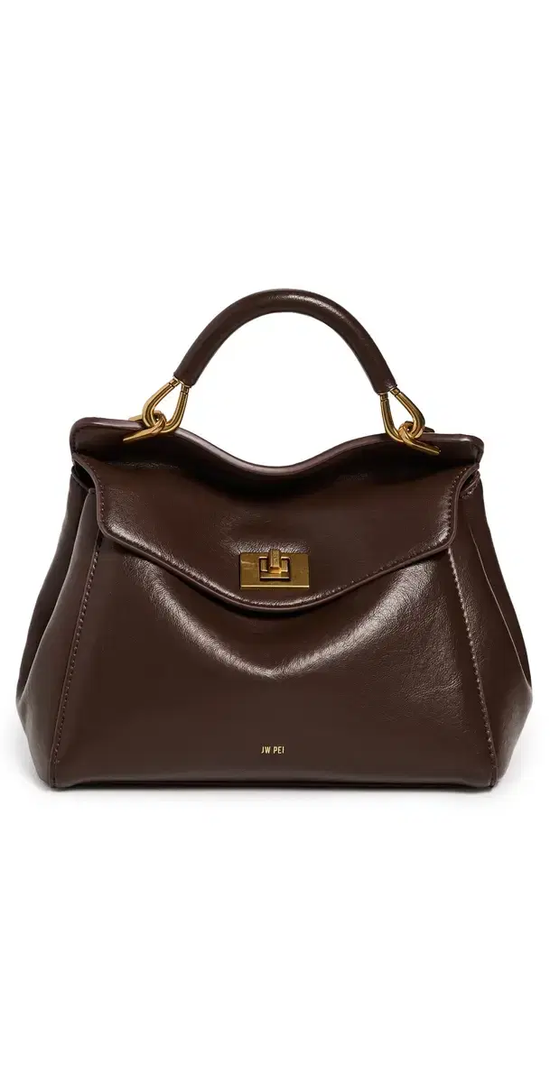 JW PEI Lucia Classic Top Handbag Dark Brown One Size