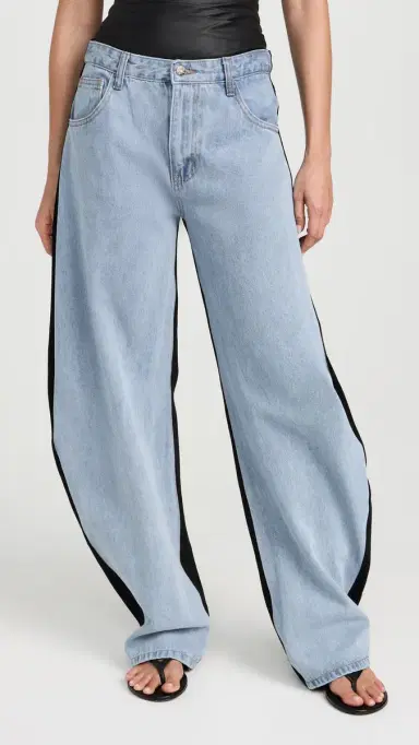 LIONESS Horseshoe Jeans plit Blue | Thumbnail 2