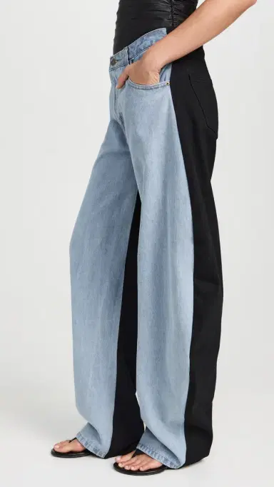 LIONESS Horseshoe Jeans plit Blue | Thumbnail 4