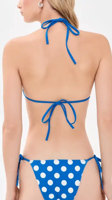 Solid & Striped The Iris Reversible Bikini Top Olympian Blue L | Thumbnail 3