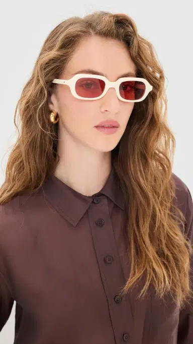 Jimmy Fairly Ely Sunglasses Beige One Size | Thumbnail 3