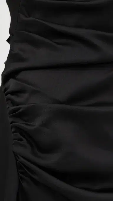 Simkhai Marabella Draped Midi Dress Black | Thumbnail 6