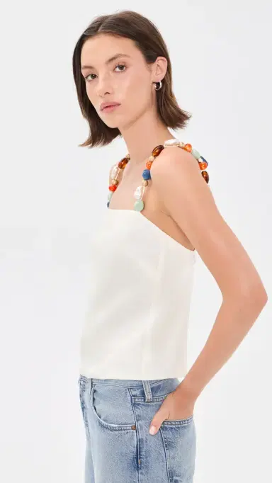 Cult Gaia Eira Top Off White | Thumbnail 4 Cult Gaia Eira Top Off White | Thumbnail 4
