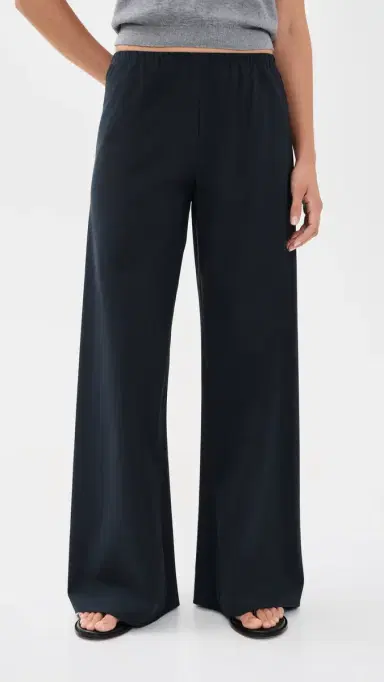 La Ligne Cotton Poplin Colby Pants Navy | Thumbnail 2 La Ligne Cotton Poplin Colby Pants Navy | Thumbnail 2