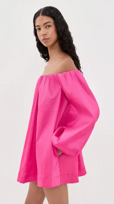 Show Me Your Mumu Brenna ini Dress Dragonfruit Taffeta | Thumbnail 4 Show Me Your Mumu Brenna ini Dress Dragonfruit Taffeta | Thumbnail 4