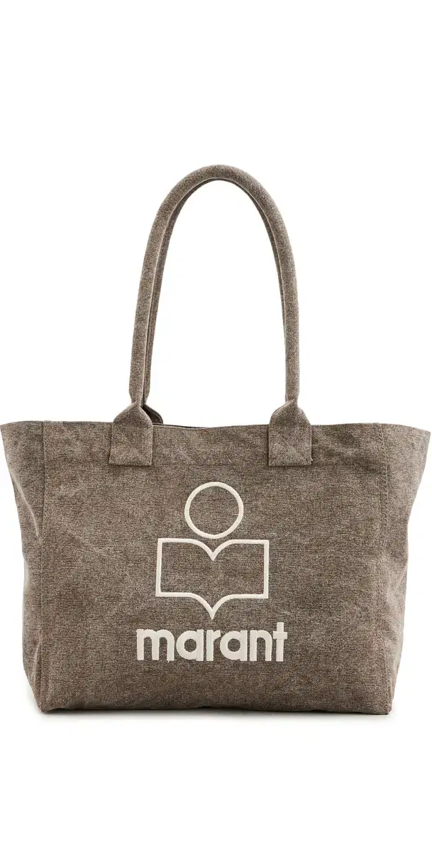 Isabel Marant Yenky Zipped Tote Bag Dark Khaki One Size