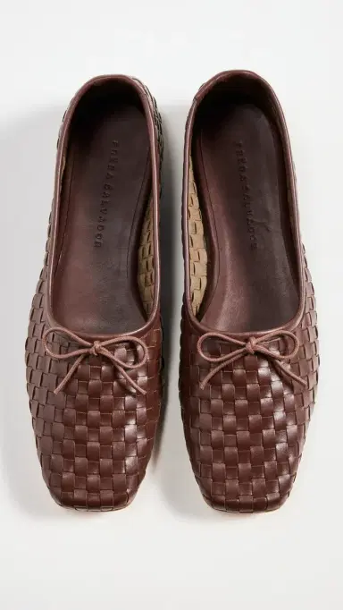 FRĒDA SALVADOR Jada Flats Umber Closed Woven Calf | Thumbnail 2