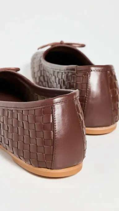 FRĒDA SALVADOR Jada Flats Umber Closed Woven Calf | Thumbnail 4