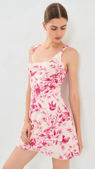 ALIX OF BOHEMIA Addie Rosette Bird Silk Mini Dress | Thumbnail 2 ALIX OF BOHEMIA Addie Rosette Bird Silk Mini Dress | Thumbnail 2