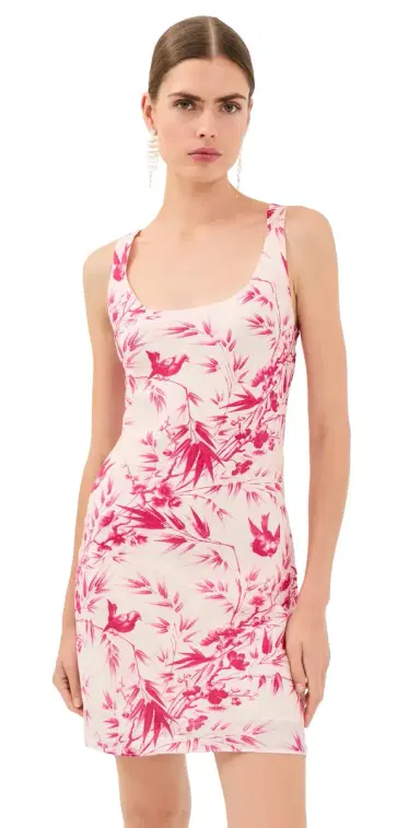 ALIX OF BOHEMIA Addie Rosette Bird Silk Mini Dress | Thumbnail 1 ALIX OF BOHEMIA Addie Rosette Bird Silk Mini Dress | Thumbnail 1