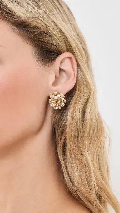 Deepa Gurnani Kamar Earrings Gold One Size | Thumbnail 3 Deepa Gurnani Kamar Earrings Gold One Size | Thumbnail 3