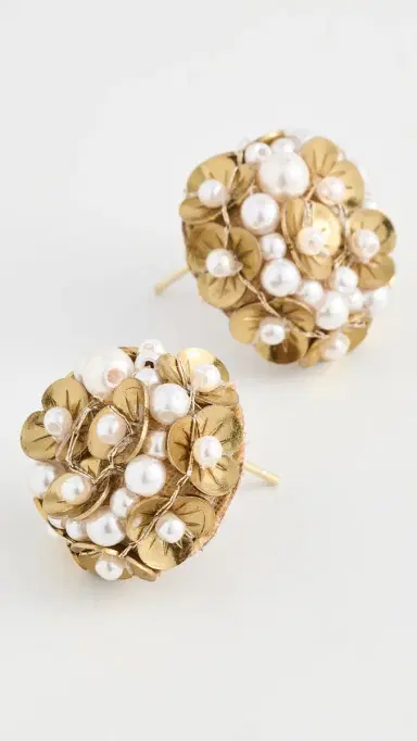 Deepa Gurnani Kamar Earrings Gold One Size | Thumbnail 4 Deepa Gurnani Kamar Earrings Gold One Size | Thumbnail 4