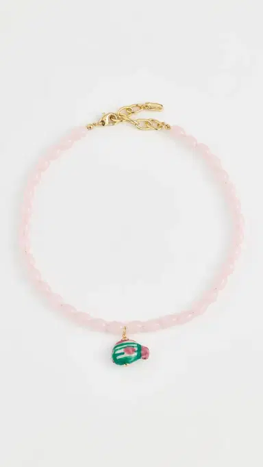 Logan Tay Beaded Carnival Fish Necklace Pink One Size | Thumbnail 2