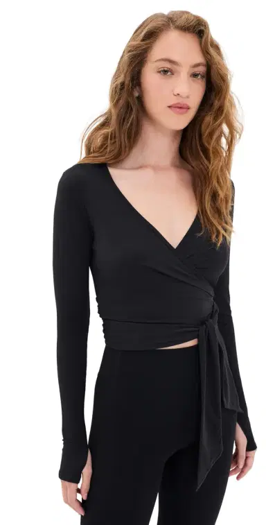 Splits59 Bella Airweight Lite Wrap Top | Thumbnail 1 Splits59 Bella Airweight Lite Wrap Top | Thumbnail 1