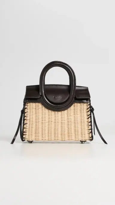Staud Maude Mini Wicker Carryall Satchel | Thumbnail 2 Staud Maude Mini Wicker Carryall Satchel | Thumbnail 2