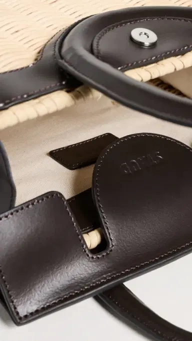 Staud Maude Mini Wicker Carryall Satchel | Thumbnail 6 Staud Maude Mini Wicker Carryall Satchel | Thumbnail 6