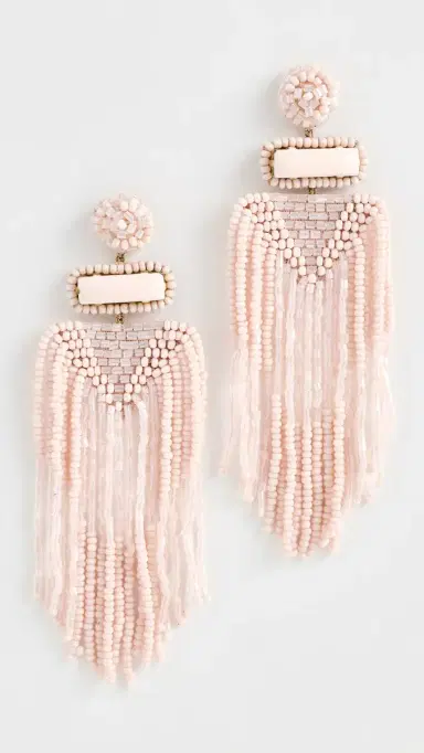 Deepa Gurnani Jody Earrings Baby Pink | Thumbnail 2 Deepa Gurnani Jody Earrings Baby Pink | Thumbnail 2