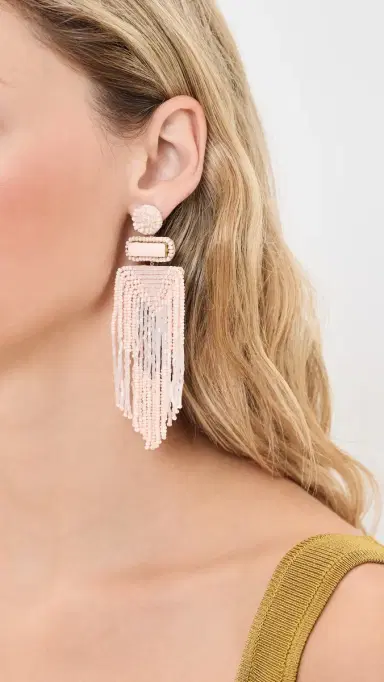 Deepa Gurnani Jody Earrings Baby Pink | Thumbnail 3 Deepa Gurnani Jody Earrings Baby Pink | Thumbnail 3