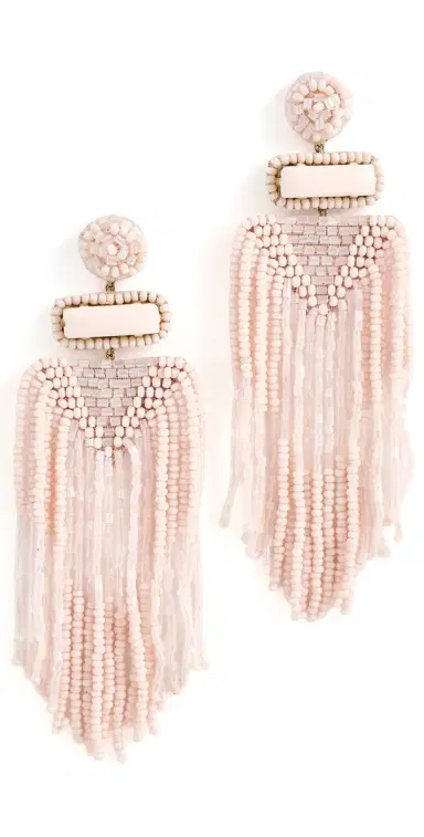 Deepa Gurnani Jody Earrings Baby Pink | Thumbnail 1 Deepa Gurnani Jody Earrings Baby Pink | Thumbnail 1