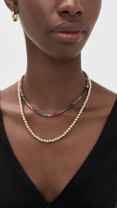 Shashi Aisha Gemstone Necklace | Thumbnail 3