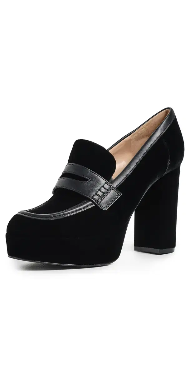 Gianvito Rossi Hadden Velluto Calfskin Heels Black/Black
