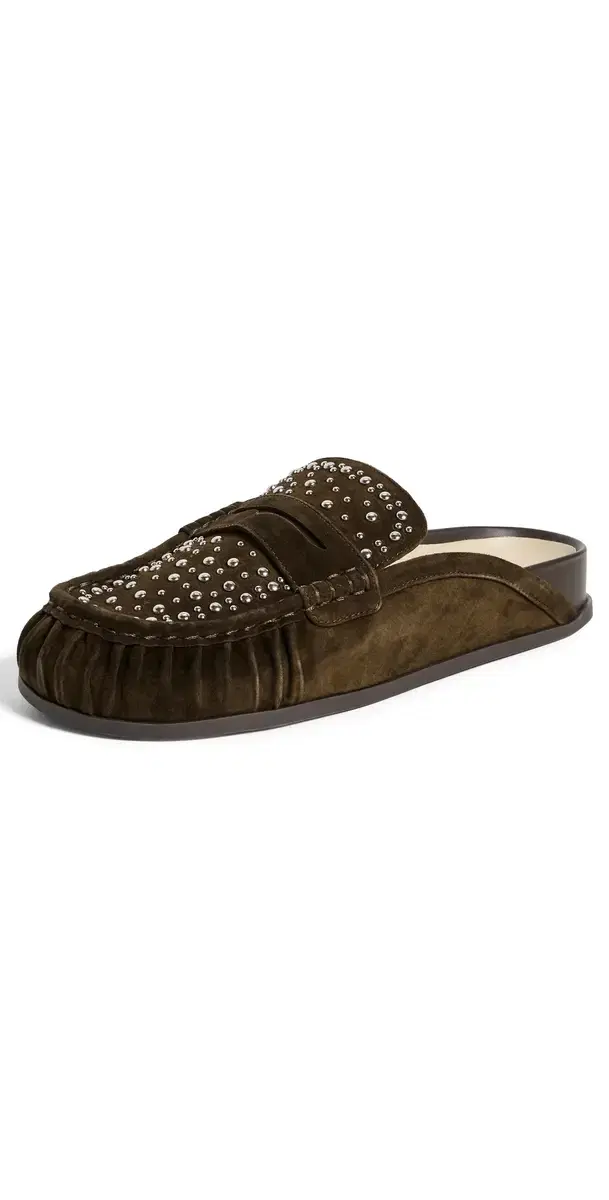 Dolce Vita Jodero Stud Mules Moss Suede
