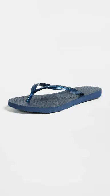Havaianas Slim Flip Flops Navy 6 | Thumbnail 5