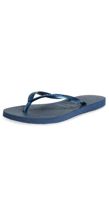 Havaianas Slim Flip Flops Navy 6 | Thumbnail 1