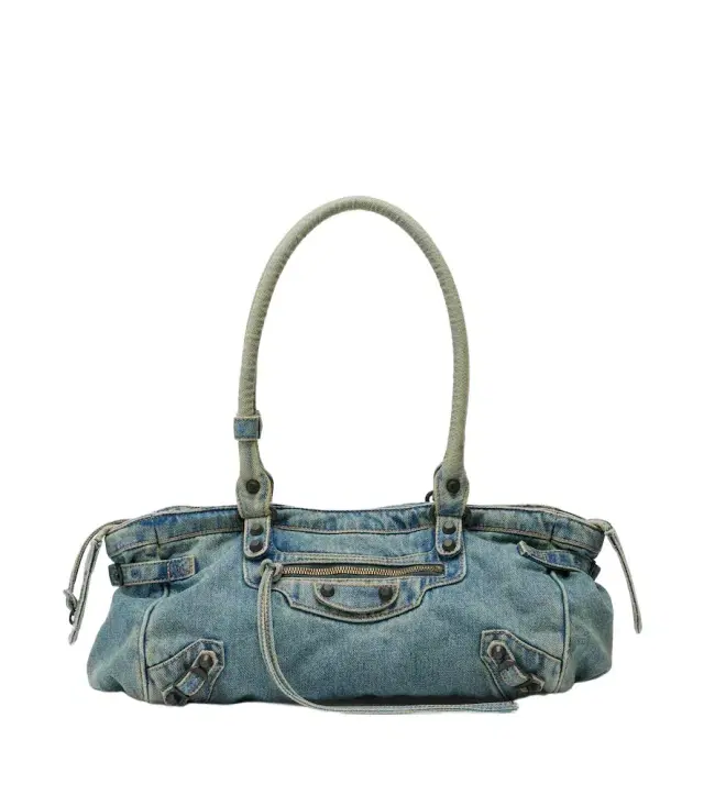 Balenciaga Le City East-West denim shoulder bag