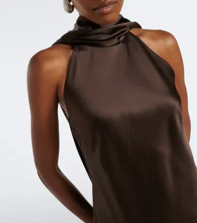 Ralph Lauren Collection Chilton halterneck satin gown | Thumbnail 2