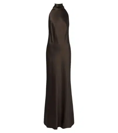 Ralph Lauren Collection Chilton halterneck satin gown | Thumbnail 1
