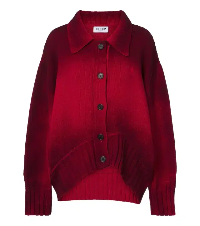 The Attico Ombré oversized wool and cashmere cardigan