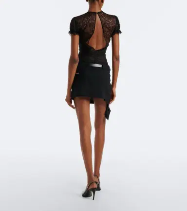 The Attico Belted lace minidress | Thumbnail 3