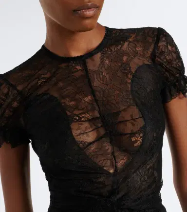 The Attico Belted lace minidress | Thumbnail 4