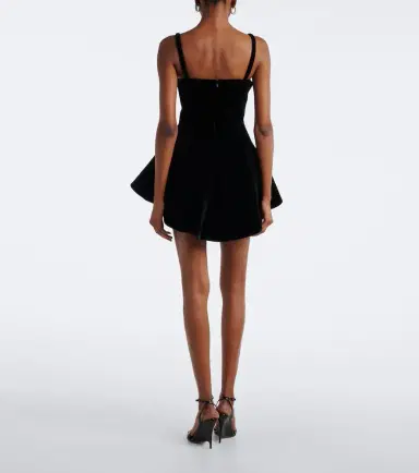 David Koma Velvet minidress | Thumbnail 3 David Koma Velvet minidress | Thumbnail 3