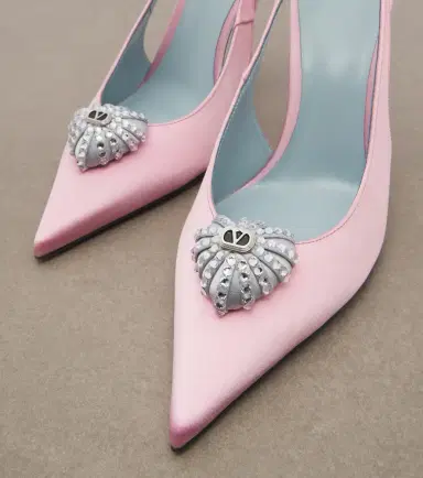 Valentino Garavani Caur Royal satin slingback pumps | Thumbnail 2 Valentino Garavani Caur Royal satin slingback pumps | Thumbnail 2