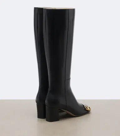 Valentino Garavani Veeside VLogo leather knee-high boots | Thumbnail 4