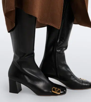Valentino Garavani Veeside VLogo leather knee-high boots | Thumbnail 5
