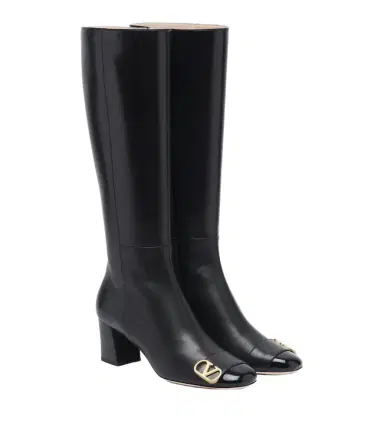 Valentino Garavani Veeside VLogo leather knee-high boots | Thumbnail 1
