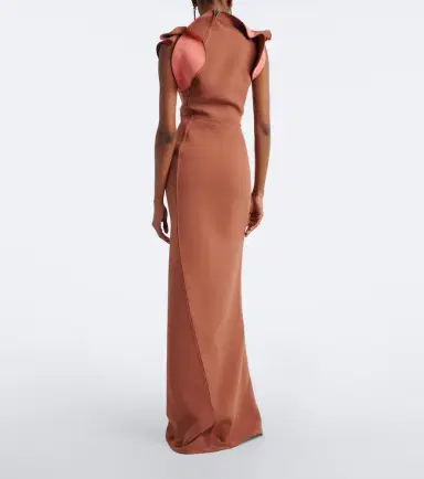 Maticevski Cinnamon draped paneled gown | Thumbnail 3