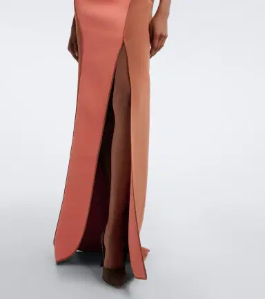Maticevski Cinnamon draped paneled gown | Thumbnail 5
