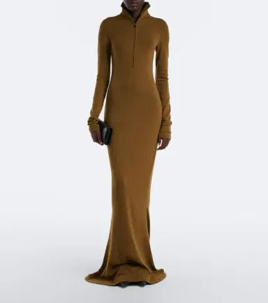 Mugler Wool-blend jersey polo dress | Thumbnail 6