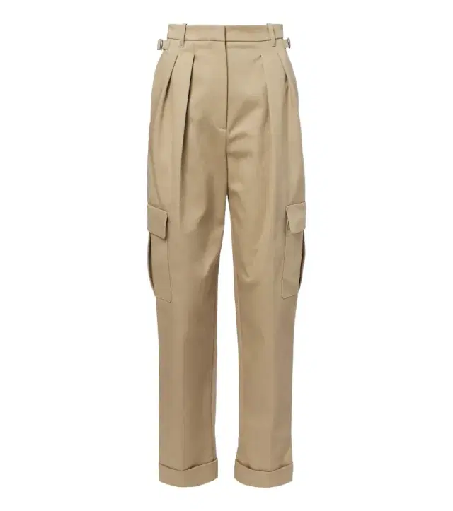 Mugler Pleated cotton-blend cargo pants