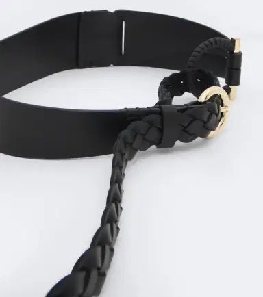 Ferragamo Gancini braided leather belt | Thumbnail 2