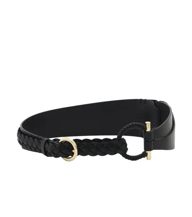 Ferragamo Gancini braided leather belt
