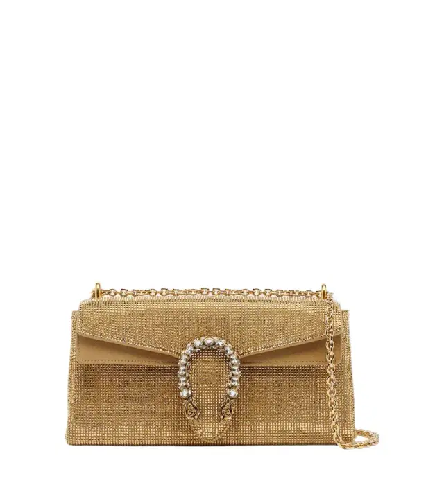 Gucci Dionysus Small embellished suede shoulder bag