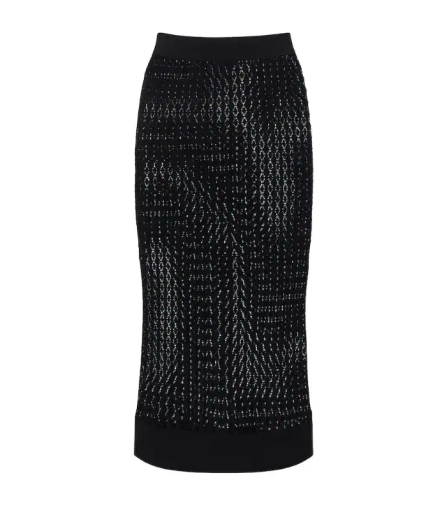 Saint Laurent Pointelle pencil skirt